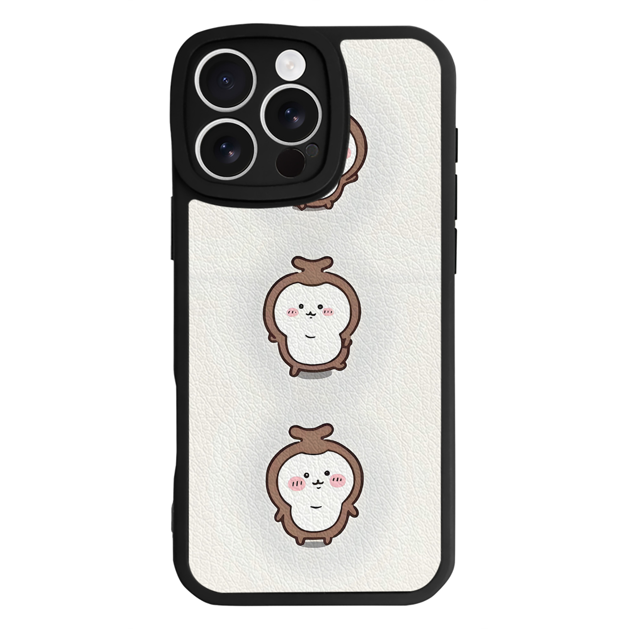 （画像用） ちいかわ Chii-kawa 【iPhone 16シリーズ対応】シリコンスマホケース（レザー調） 材質：シリコン